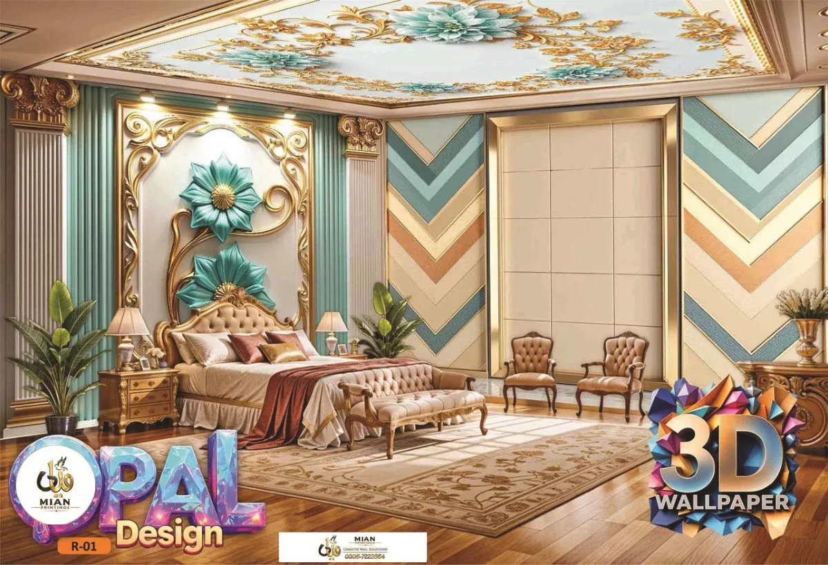 3D Opal Collection wallpaper design sample from Mian Printing