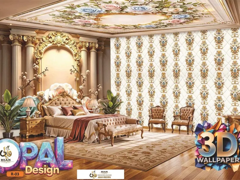 3D Opal Collection design 2 wallpaper from Mian Printing