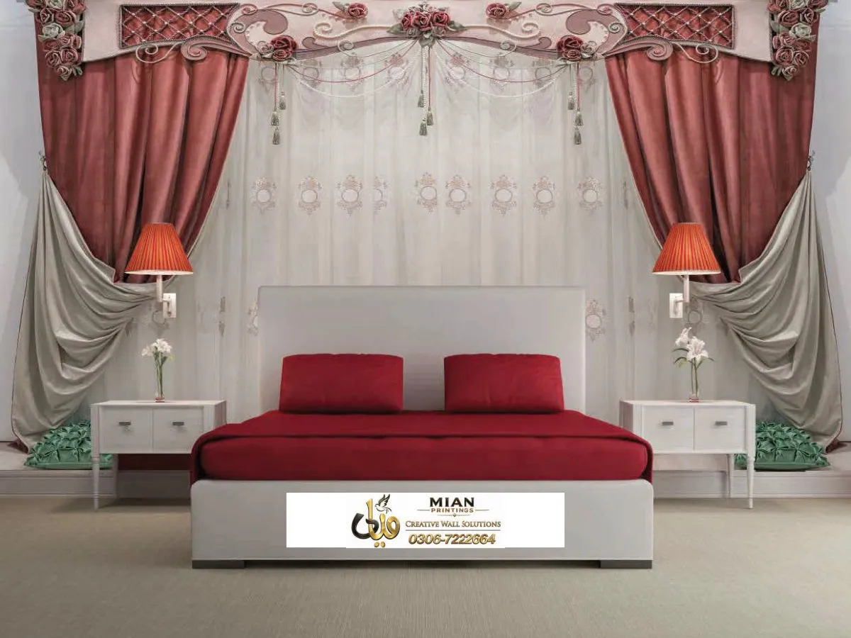 Premium Bedroom Designs wallpaper design sample from Mian Printing