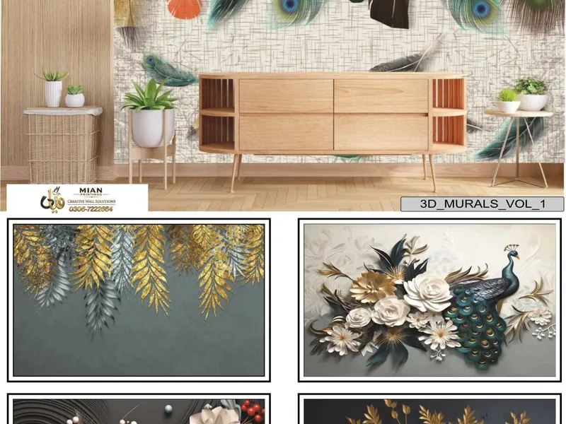 Premium Marble Collection wallpaper design sample from Mian Printing