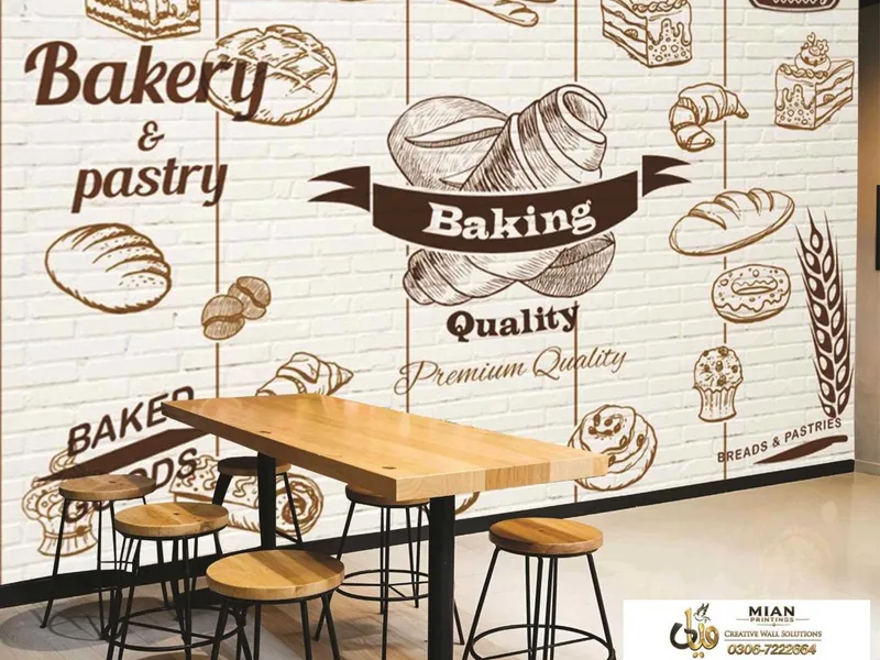 Restaurant Wallpapers design 1 wallpaper from Mian Printing