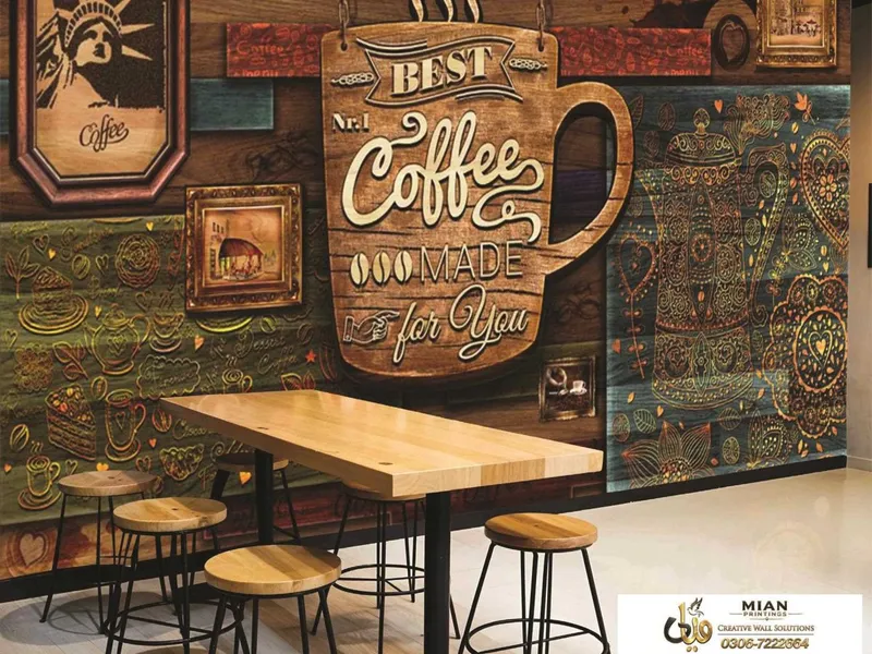 Restaurant Wallpapers design 2 wallpaper from Mian Printing