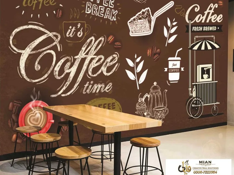 Restaurant Wallpapers design 3 wallpaper from Mian Printing