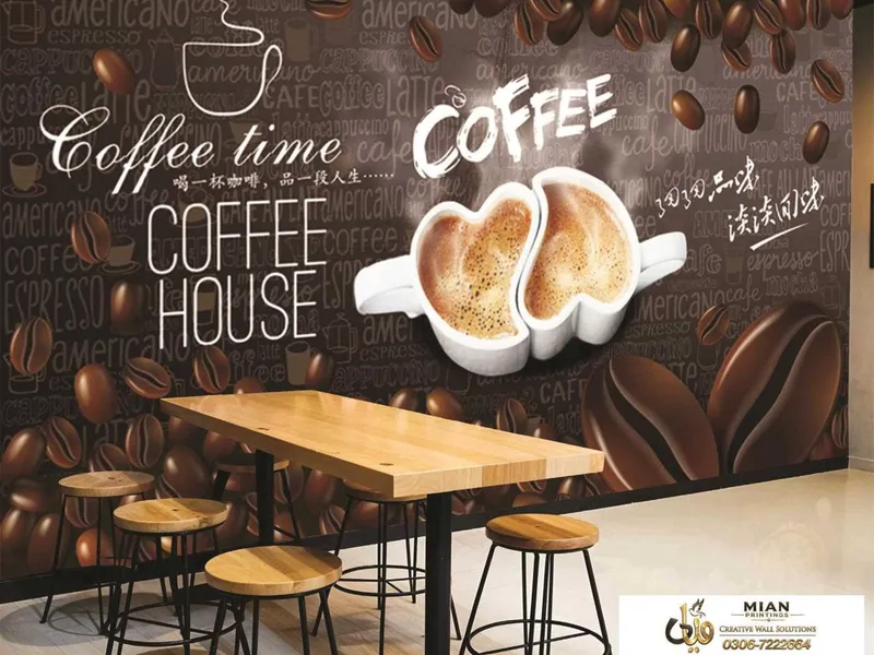 Restaurant Wallpapers design 4 wallpaper from Mian Printing