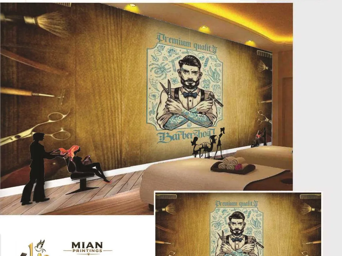 Saloon Wallpapers design 3 wallpaper from Mian Printing